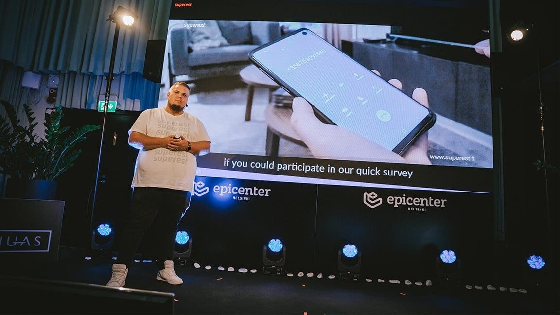 Mikael Hugg is speaking at Epicenter Event on stage